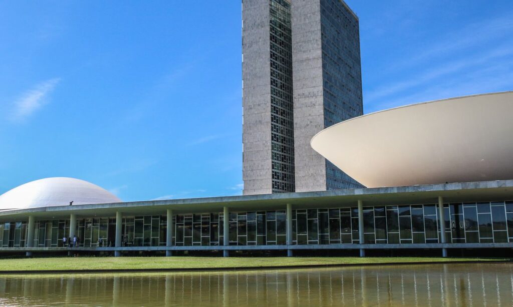 Fachada do Congresso Nacional, em Brasília.